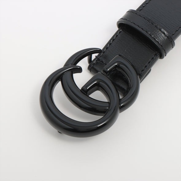 Gucci Black Leather GG Marmont Thin Belt [Clearance Sale]