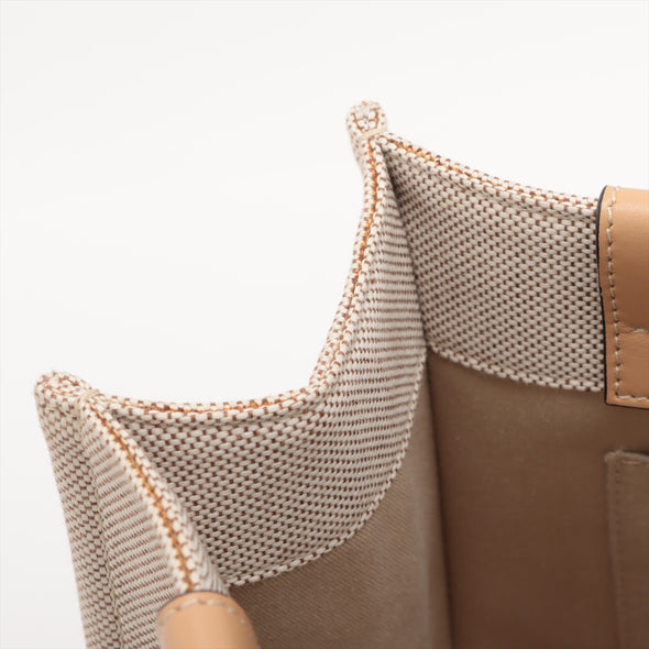 Chloe Beige Canvas Medium Woody Tote Bag [Clearance Sale]