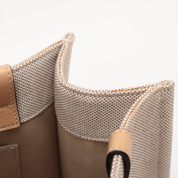Chloe Beige Canvas Medium Woody Tote Bag [Clearance Sale]