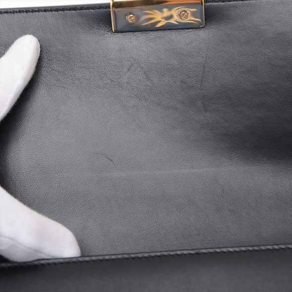 Christian Dior Black Leather Montaigne 30 [Clearance Sale]