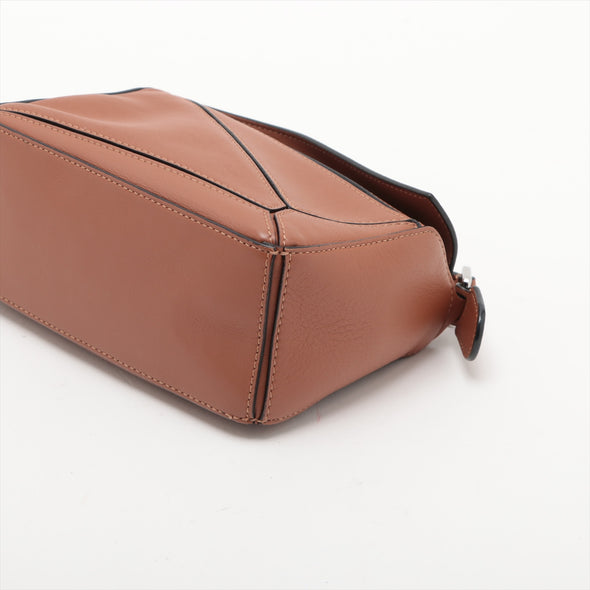 Loewe Tan Leather Mini Puzzle Bag [Clearance Sale]