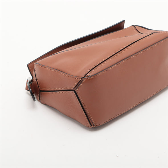 Loewe Tan Leather Mini Puzzle Bag [Clearance Sale]
