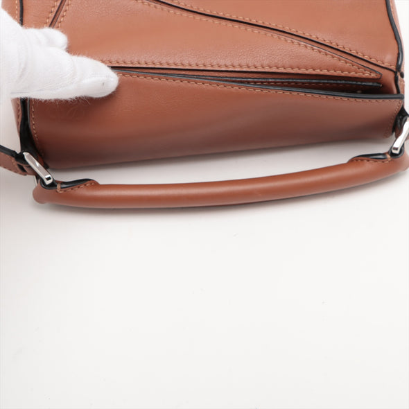 Loewe Tan Leather Mini Puzzle Bag [Clearance Sale]