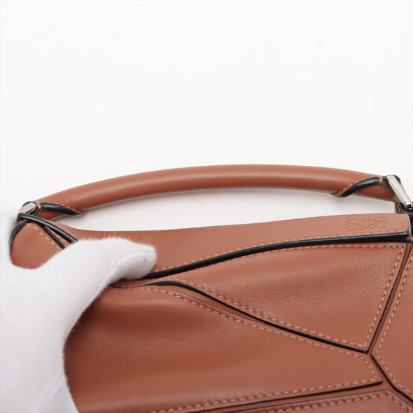 Loewe Tan Leather Mini Puzzle Bag [Clearance Sale]