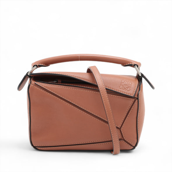 Loewe Tan Leather Mini Puzzle Bag [Clearance Sale]
