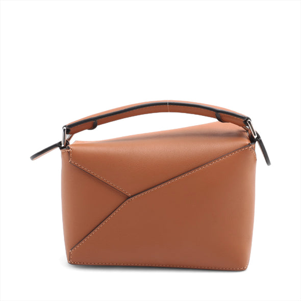 Loewe Tan Leather Mini Puzzle Bag [Clearance Sale]