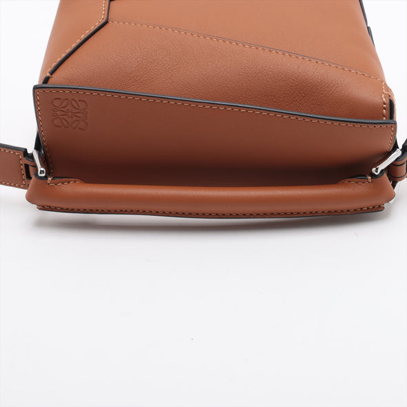 Loewe Tan Leather Mini Puzzle Bag [Clearance Sale]