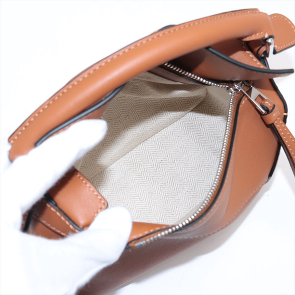 Loewe Tan Leather Mini Puzzle Bag [Clearance Sale]