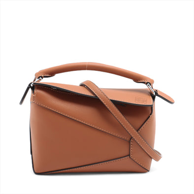Loewe Tan Leather Mini Puzzle Bag [Clearance Sale]