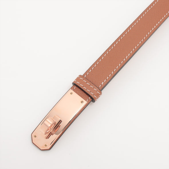 Hermes Gold Epsom Leather Kelly 18 Belt [Clearance Sale]