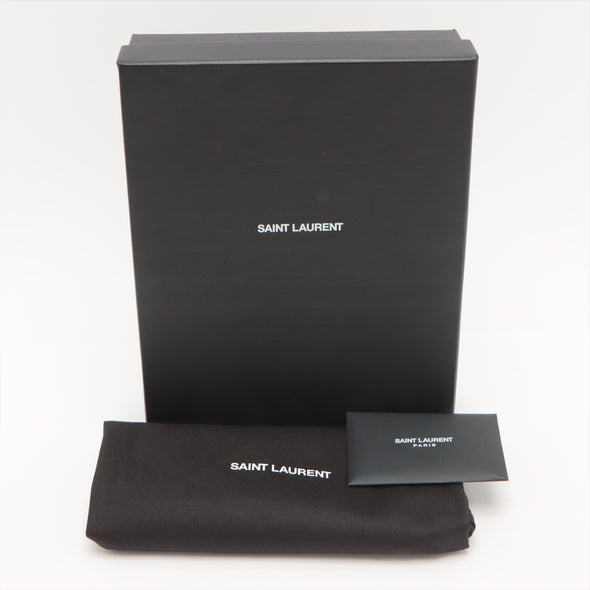 Saint Laurent Black Leather Classic Cassandre Chain Wallet [Clearance Sale]