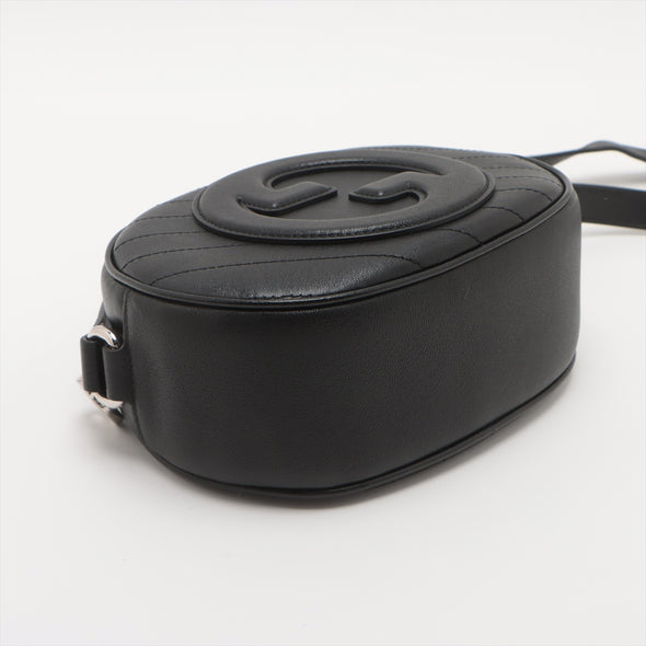 Gucci Black Leather Blondie Messenger Bag [Clearance Sale] (Copy)