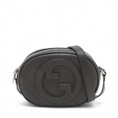 Gucci Black Leather Blondie Messenger Bag [Clearance Sale] (Copy)