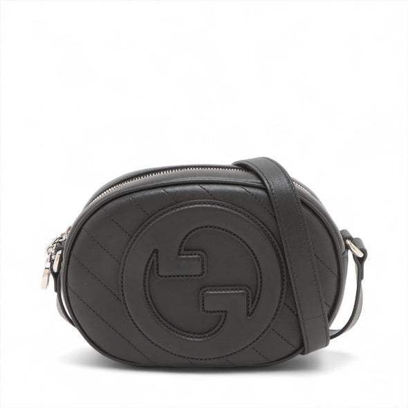 Gucci Black Leather Blondie Messenger Bag [Clearance Sale] (Copy)