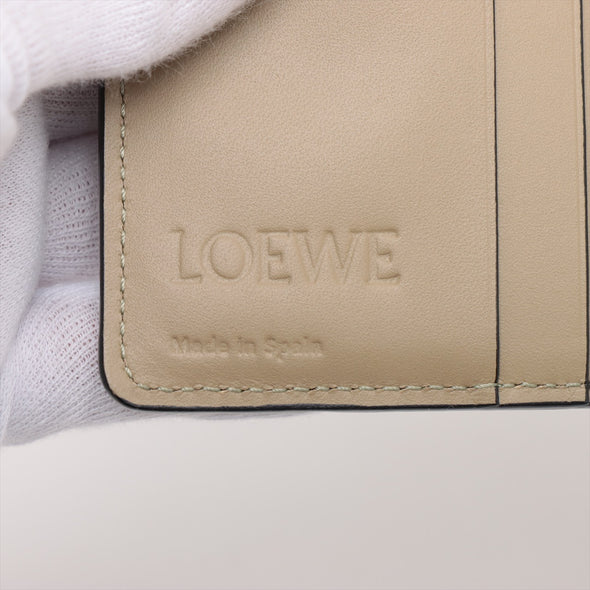 Loewe Beige Leather Puzzle Slim Compact Wallet [Clearance Sale]