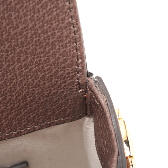 Gucci Brown Jumbo GG Horsebit 1955 Small Shoulder Bag [Clearance Sale]