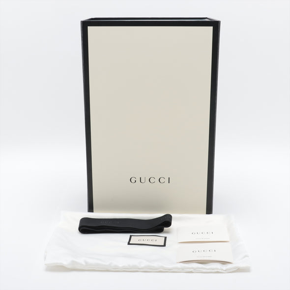 Gucci Black Leather GG Marmont Medium Shoulder Bag [Clearance Sale]