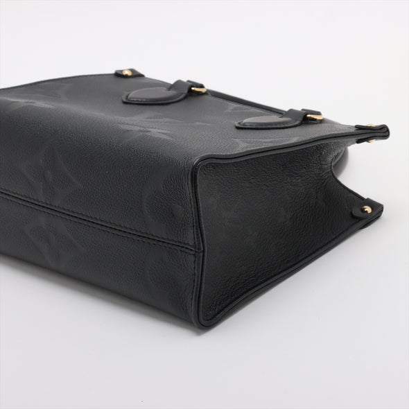 Louis Vuitton Noir Monogram Empreinte Leather OnTheGo PM [Clearance Sale]