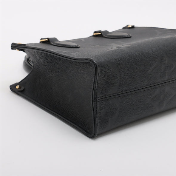 Louis Vuitton Noir Monogram Empreinte Leather OnTheGo PM [Clearance Sale]