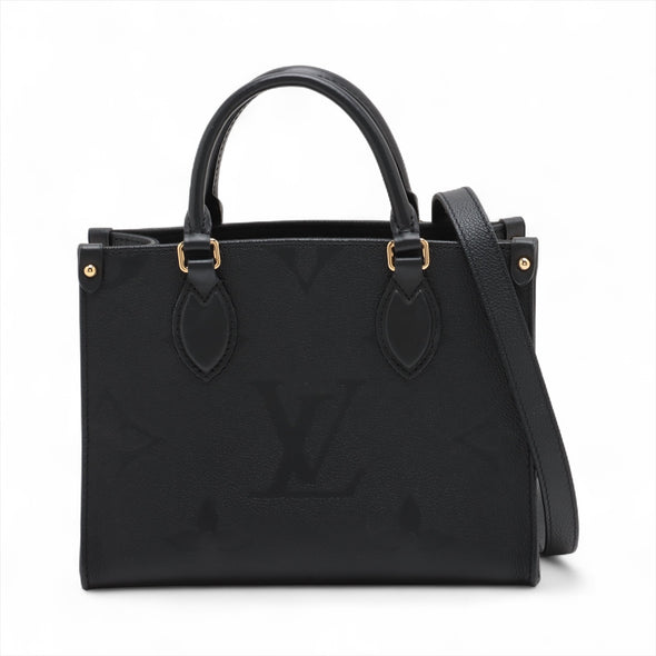 Louis Vuitton Noir Monogram Empreinte Leather OnTheGo PM [Clearance Sale]