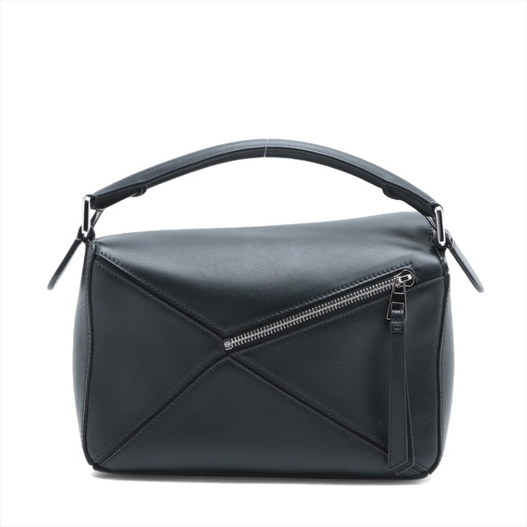 Loewe Black Leather Small Puzzle Bag [Clearance Sale]