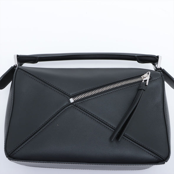 Loewe Black Leather Small Puzzle Bag [Clearance Sale]