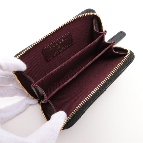 Chanel Black Nappa Leather Classic Coin Purse [Clearance Sale]