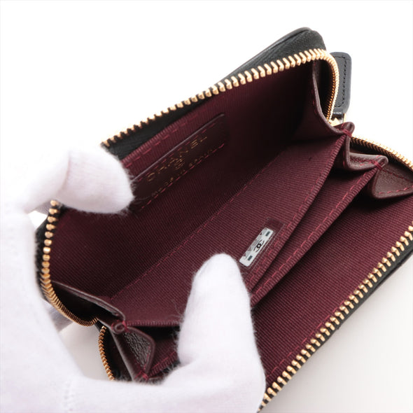 Chanel Black Nappa Leather Classic Coin Purse [Clearance Sale]