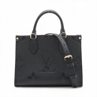 Louis Vuitton Noir Monogram Empreinte Leather OnTheGo PM [Clearance Sale]