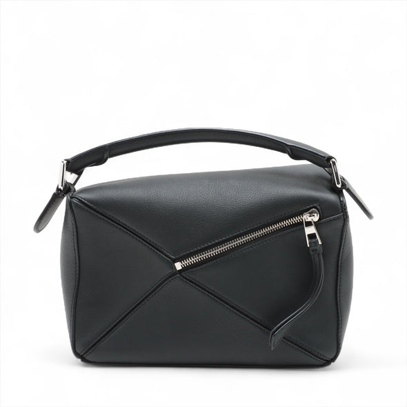 Loewe Black Leather Small Puzzle Bag [Clearance Sale]