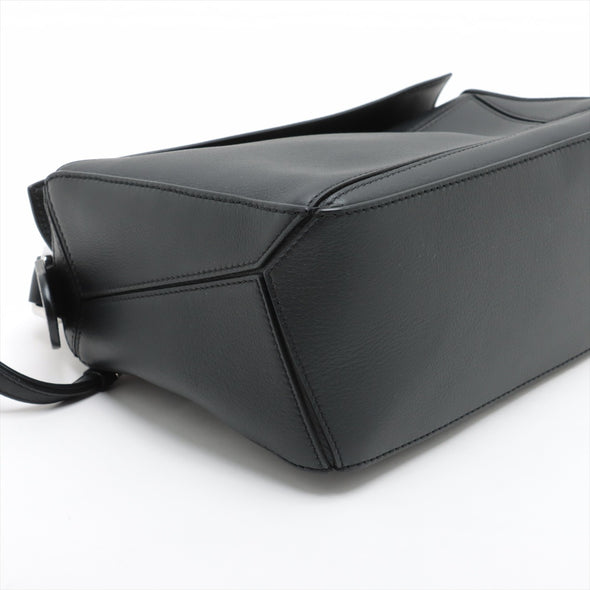 Loewe Black Leather Small Puzzle Bag [Clearance Sale]