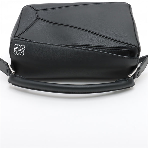 Loewe Black Leather Small Puzzle Bag [Clearance Sale]