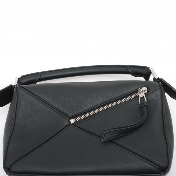 Loewe Black Leather Small Puzzle Bag [Clearance Sale]