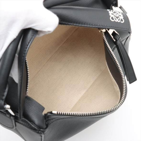 Loewe Black Leather Small Puzzle Bag [Clearance Sale]