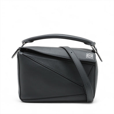 Loewe Black Leather Small Puzzle Bag [Clearance Sale]