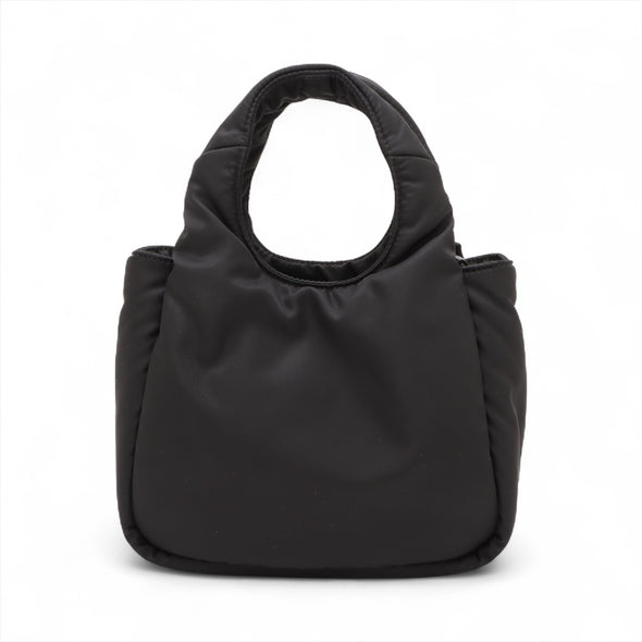 Prada Nero Padded Re-Nylon Mini Bag With Bow  [Clearance Sale]