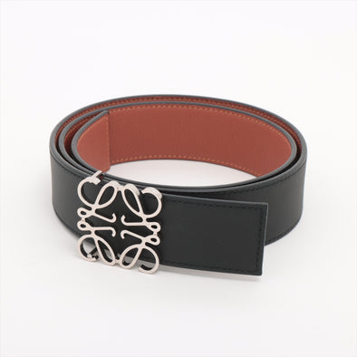 Loewe Black And Tan Leather Reversible Anagram Belt [Clearance Sale]