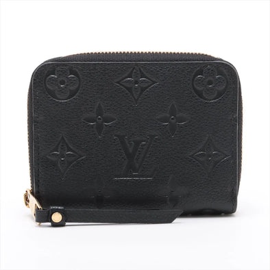 Louis Vuitton Noir Monogram Empreinte Leather Zippy Coin Purse [Clearance Sale]