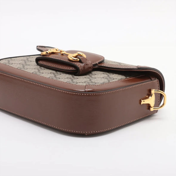 Gucci GG Supreme Gucci Horsebit 1955 Small Shoulder Bag [Clearance Sale]