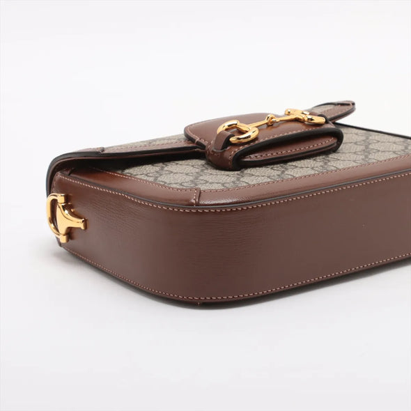 Gucci GG Supreme Gucci Horsebit 1955 Small Shoulder Bag [Clearance Sale]