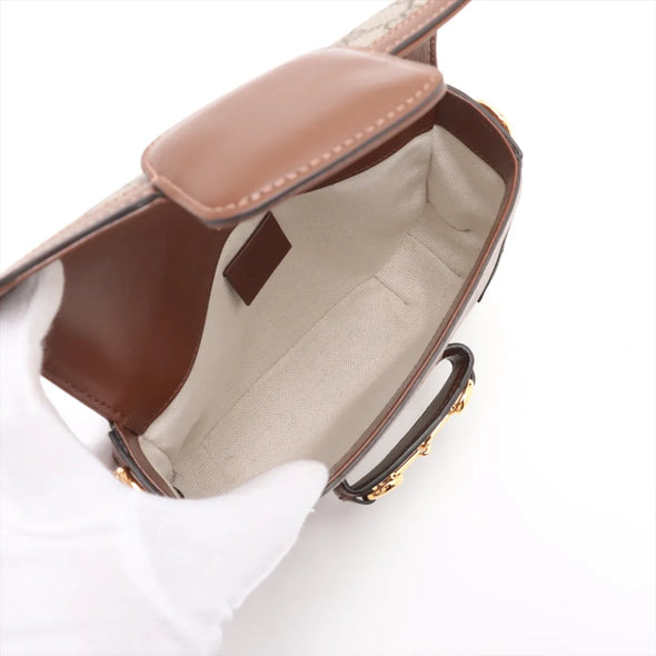 Gucci GG Supreme Gucci Horsebit 1955 Small Shoulder Bag [Clearance Sale]