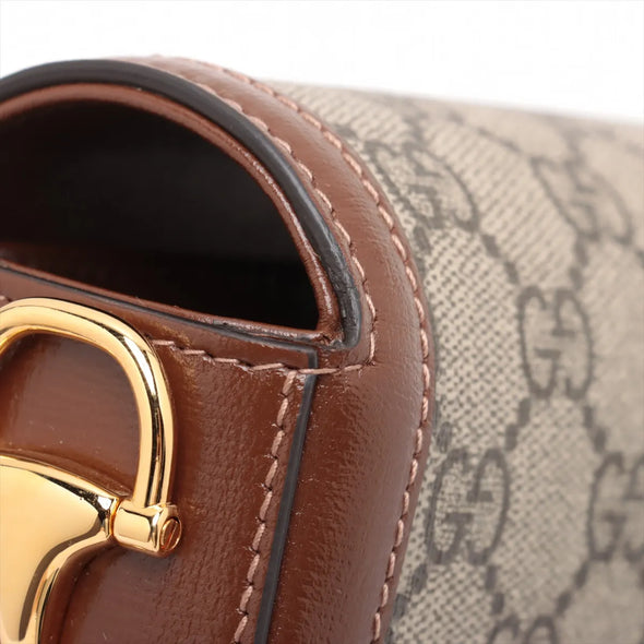Gucci GG Supreme Gucci Horsebit 1955 Small Shoulder Bag [Clearance Sale]