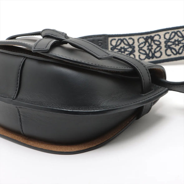 Loewe Black Leather Mini Gate Dual Bag [Clearance Sale]