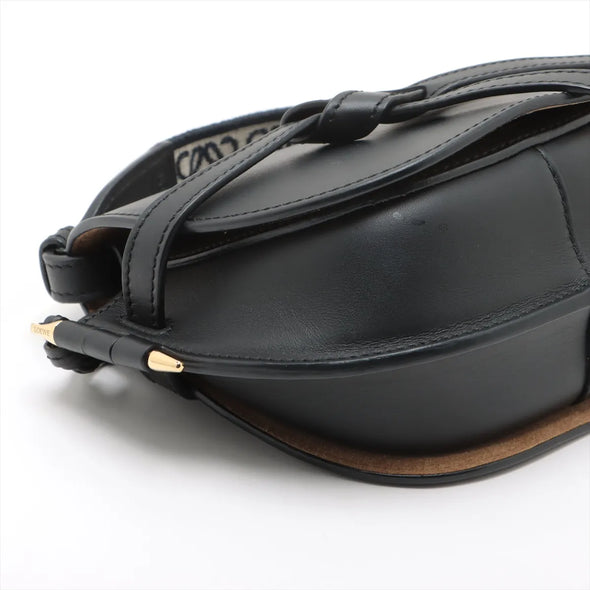 Loewe Black Leather Mini Gate Dual Bag [Clearance Sale]