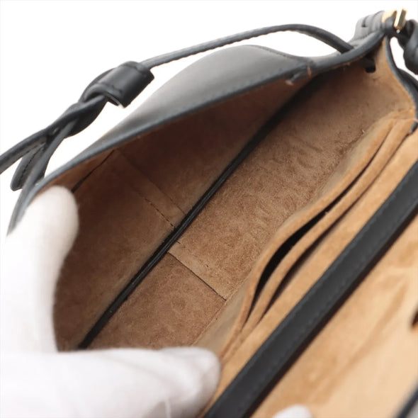 Loewe Black Leather Mini Gate Dual Bag [Clearance Sale]