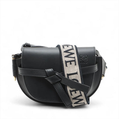 Loewe Black Leather Mini Gate Dual Bag [Clearance Sale]