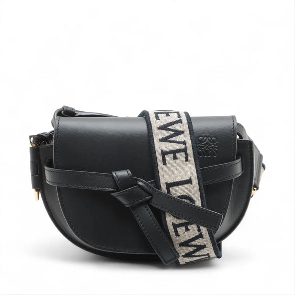 Loewe Black Leather Mini Gate Dual Bag [Clearance Sale]