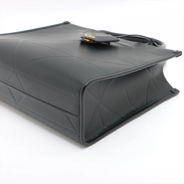Prada Black Leather Symbole Shopping Bag [Clearance Sale]