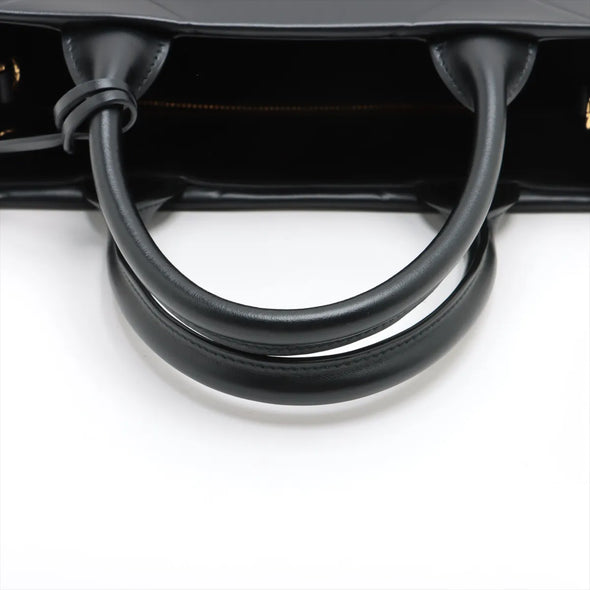 Prada Black Leather Symbole Shopping Bag [Clearance Sale]