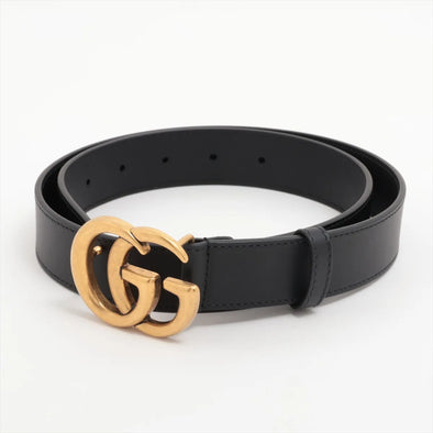 Gucci Black GG Marmont Belt [Clearance Sale]